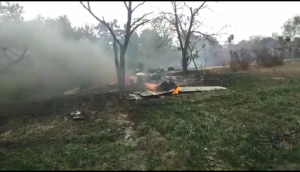 Video: Indian Air Force Jaguar fighter plane crashes in Uttar Pradesh's Kushinagar; pilot safe