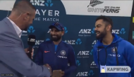 Virat Kohli and Mohammed Shami in splits after listening to Simon Doull's Hindi; see video