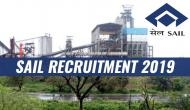 SAIL Recruitment 2019: Apply for latest jobs released for Bachelor’s degree holder; salary upto Rs 46,000