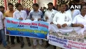 Hyderabad: Roof plaques falls in Osmania General Hospital again, staff demands re-construction