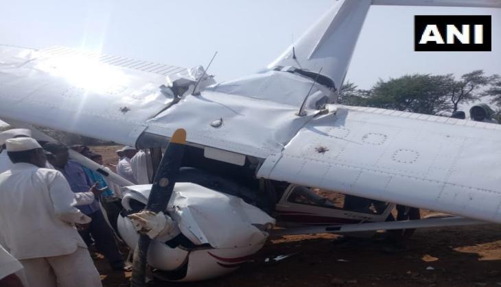 Maharashtra: Carver Aviation’s trainee aircraft crashes in Pune’s Indapur; pilot injured