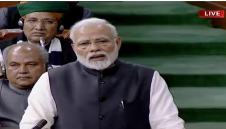 modi in Lok sabha