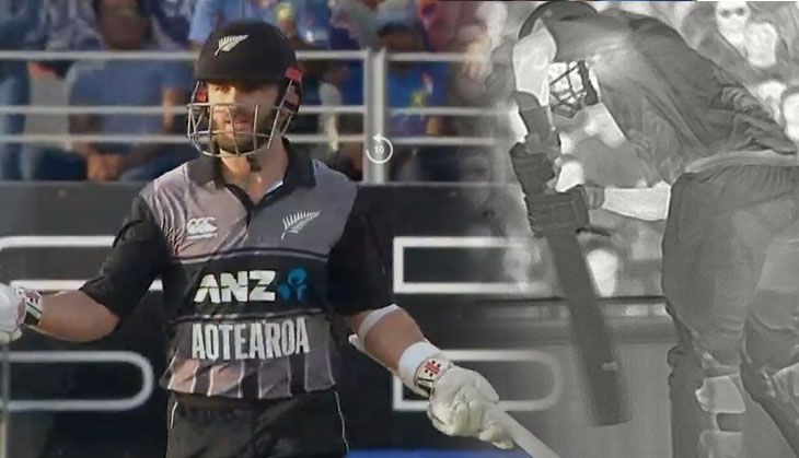 Ind vs NZ, 2nd T20: Even after DRS, umpires failed to find edge; Daryl Mitchell gets out in a funny manner