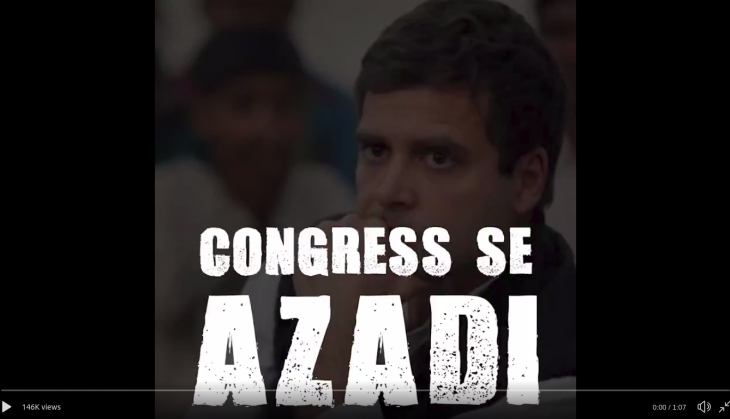 'Azadi' video recreated by Congress, BJP