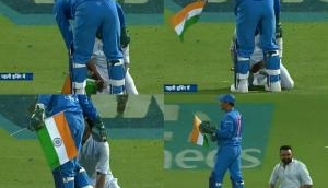 Video: A fan entered ground to touch MS Dhoni's feet but what ex-captain did will win your hearts