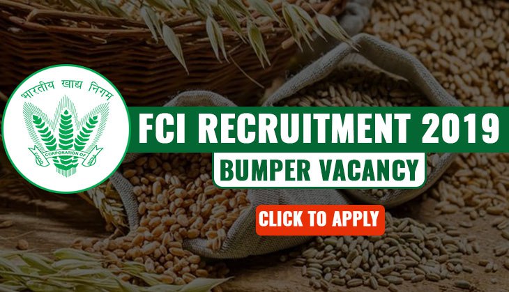 FCI Recruitment 2019: Check out the bumper vacancies released for over various 4,000 posts; know posts details