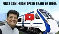 Watch the video of Vande Bharat Express, the first semi-high speed train of India; Piyush Goyal said, ‘it’s a bird, it’s a plane’