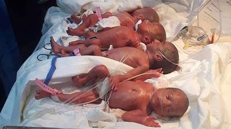Incredible! 25-year-old woman gives 'natural' birth 7 babies, six girls and one boy; believed to be first septuplet birth in country