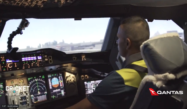 This batsman is not just a cricketer but also a pilot, watch him take control of world's largest flight; see video