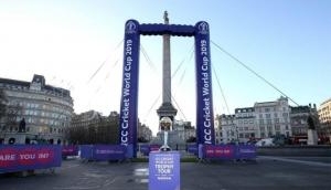 This iconic London monument turned into giant stumps ahead of ICC World Cup 2019
