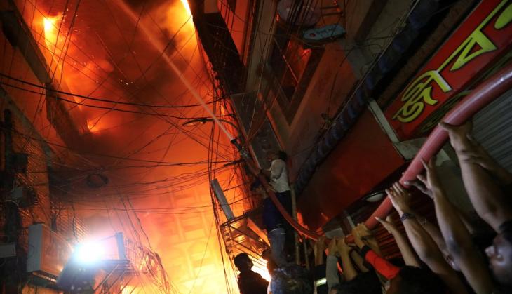 Bangladesh: At least 56 killed after fire breaks out at chemical warehouse; see visuals