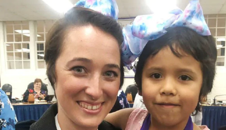 Shenon with her student