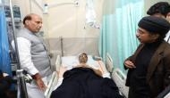 Rajnath Singh visits injured DIG of J-K police in AIIMS