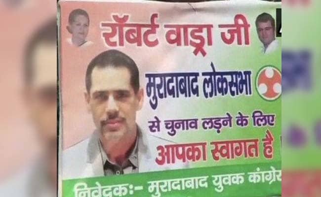 After Robert Vadra hints of joining politics, posters appear in UP's Moradabad to contest 2019 polls