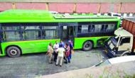 Delhi: 1 dead, 15 injured in truck, DTC bus collision