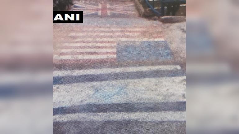 First pictures of Jaish camp out: US, UK, Israeli flags painted on stairs in Balakot that IAF attacked