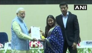 PM Narendra Modi confers National Youth Parliament Festival 2019 at Vigyan Bhavan