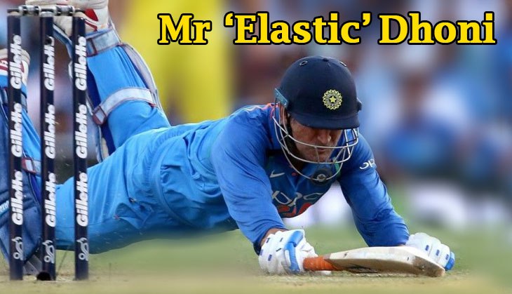 MS Dhoni’s 2.14 m full split stretch during match won the hearts of his fans; Netizen call him, ‘Mr Elastic’