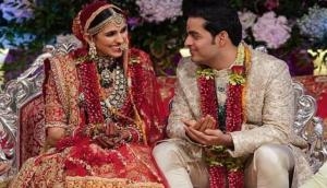 Akash Ambani-Shloka Mehta wedding: First glimpse of the newlyweds out and they look adorable! Check out pics here