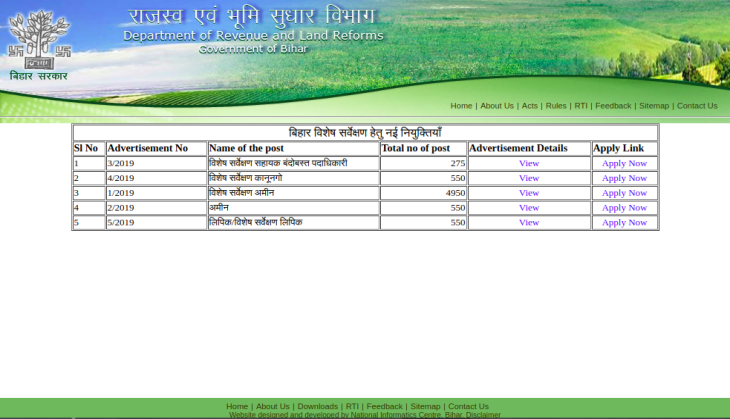 Bihar Revenue Department