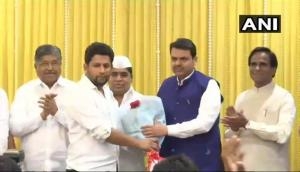 Maharashtra Congress leader Radhakrishna Vikhe Patil's son joins BJP