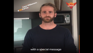 Kane Williamson has this special message for Sunrisers Hyderabad fans; watch video