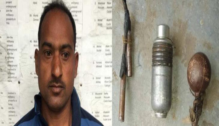 J-K: Man caught with grenades, detonator at Army camp in Poonch district; days after attack on Jammu bus stand