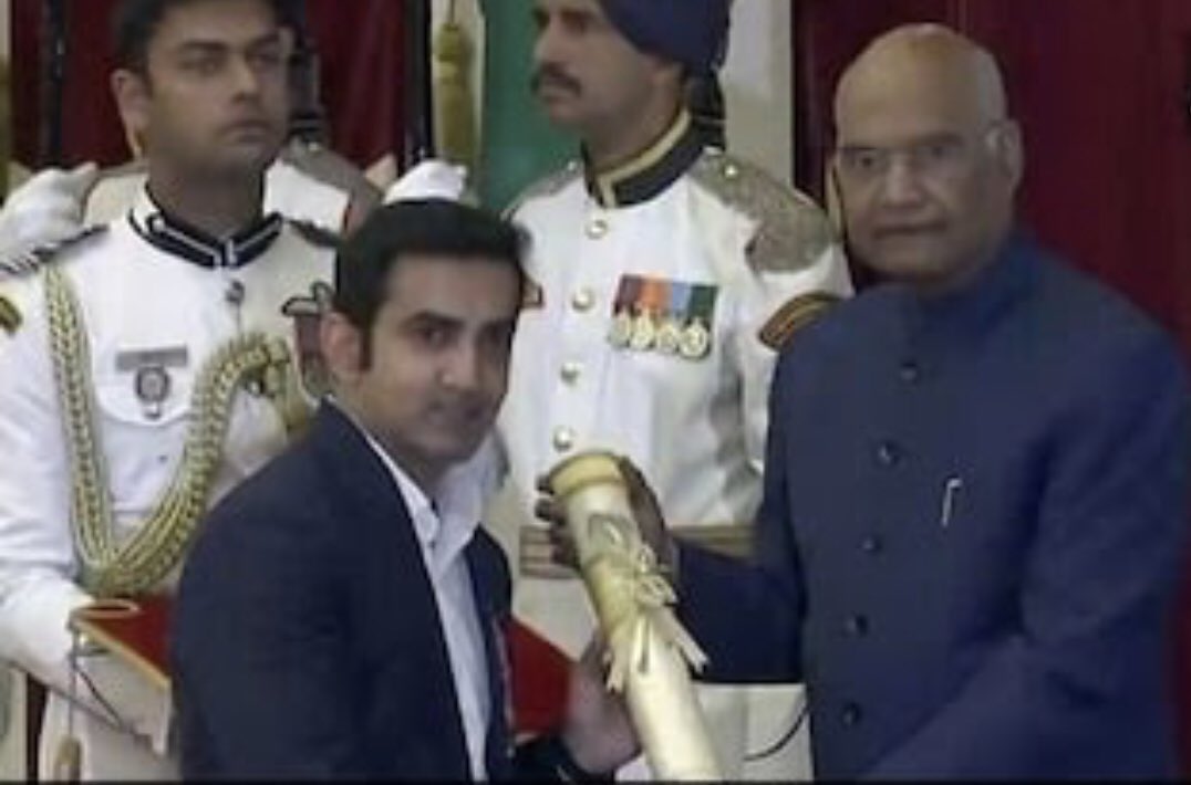 Gautam Gambhir, Sunil Chhetri among others to receive India's fourth-highest civilian award