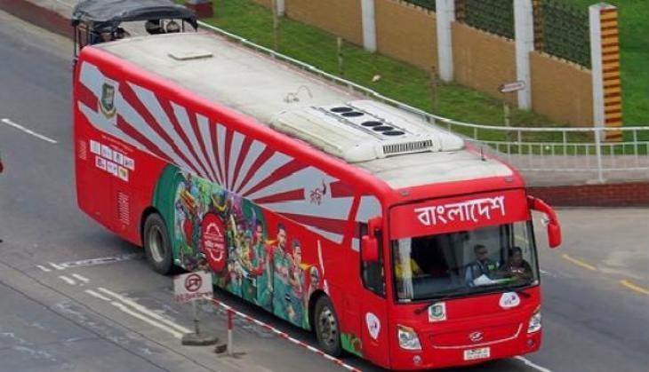 Bangladesh Cricket team bus