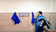 In Maldives, Sushma Swaraj unveils plaque of renovated Indira Gandhi Memorial Hospital