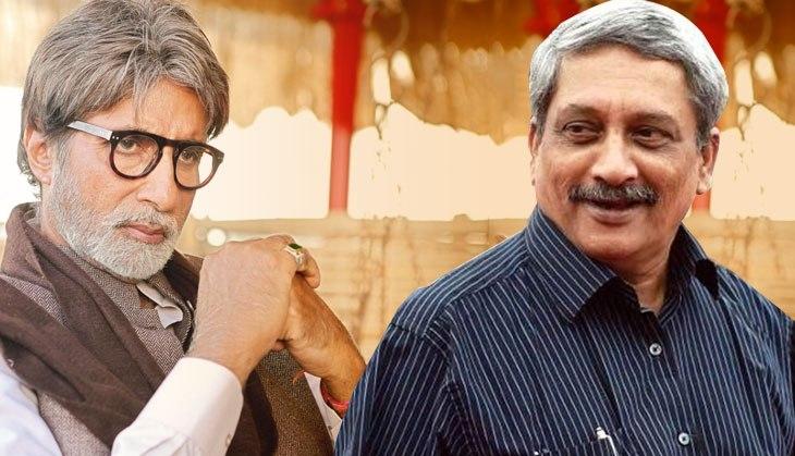 Manohar Parrikar and Amitabh Bachchan