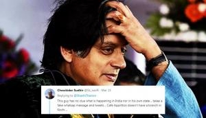 OMG! Shashi Tharoor commits blunder while giving a caption to this photo; Twitterati make fun of him