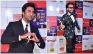 Video: Ranveer Singh kisses and hug Ranbir Kapoor after winning best actor award