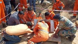 One and a half year boy falls into 60ft borewell in Haryana village, rescue operations on