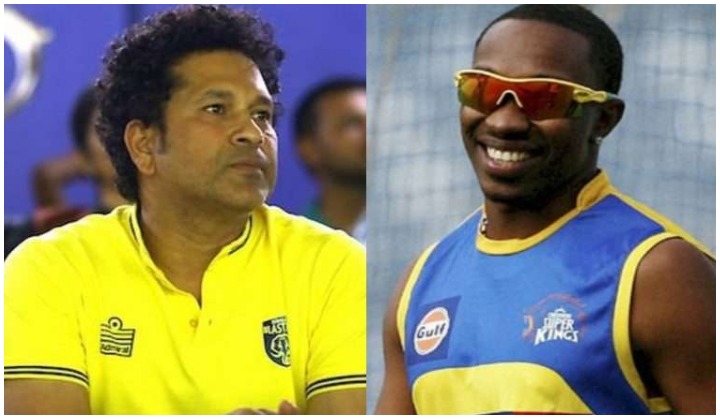 Sachin Tendulkar has this special message for CSK player Dwayne Bravo; watch video