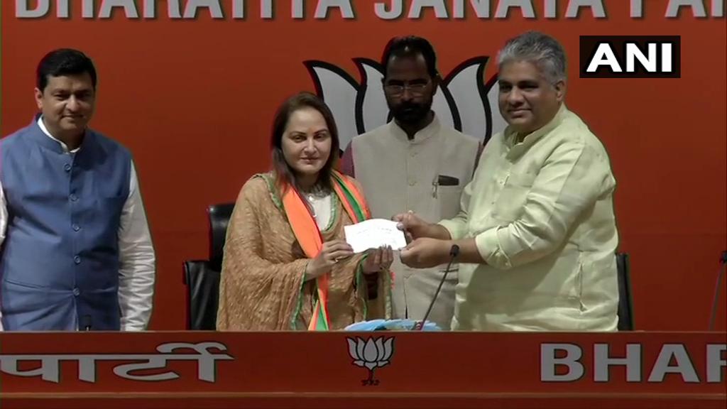 Jaya Prada joins BJP ahead of 2019 polls, likely to contest from Ramgarh