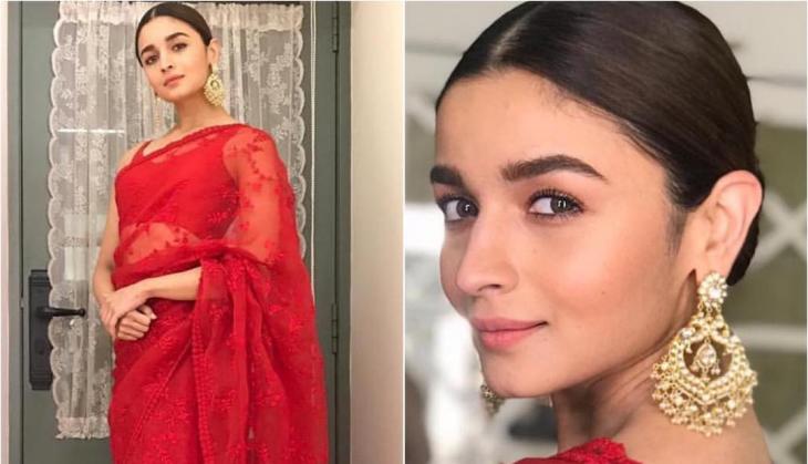 Alia Bhatt looks red hot in the Saree; now all eyes for boyfriend Ranbir Kapoor's reaction