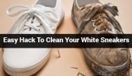 Awesome! This woman finds an amazing trick to clean white dirty shoes; check out the easy hack
