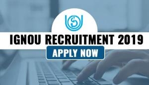 IGNOU Recruitment 2019: New vacancies released for Graduate candidates; apply for salary upto 50,000 per month
