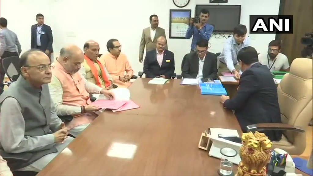 Amit Shah files nomination from Gandhinagar, NDA rallies in support