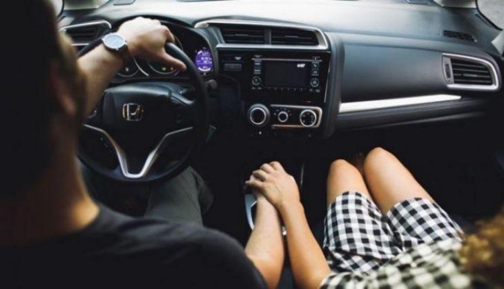 couple in car