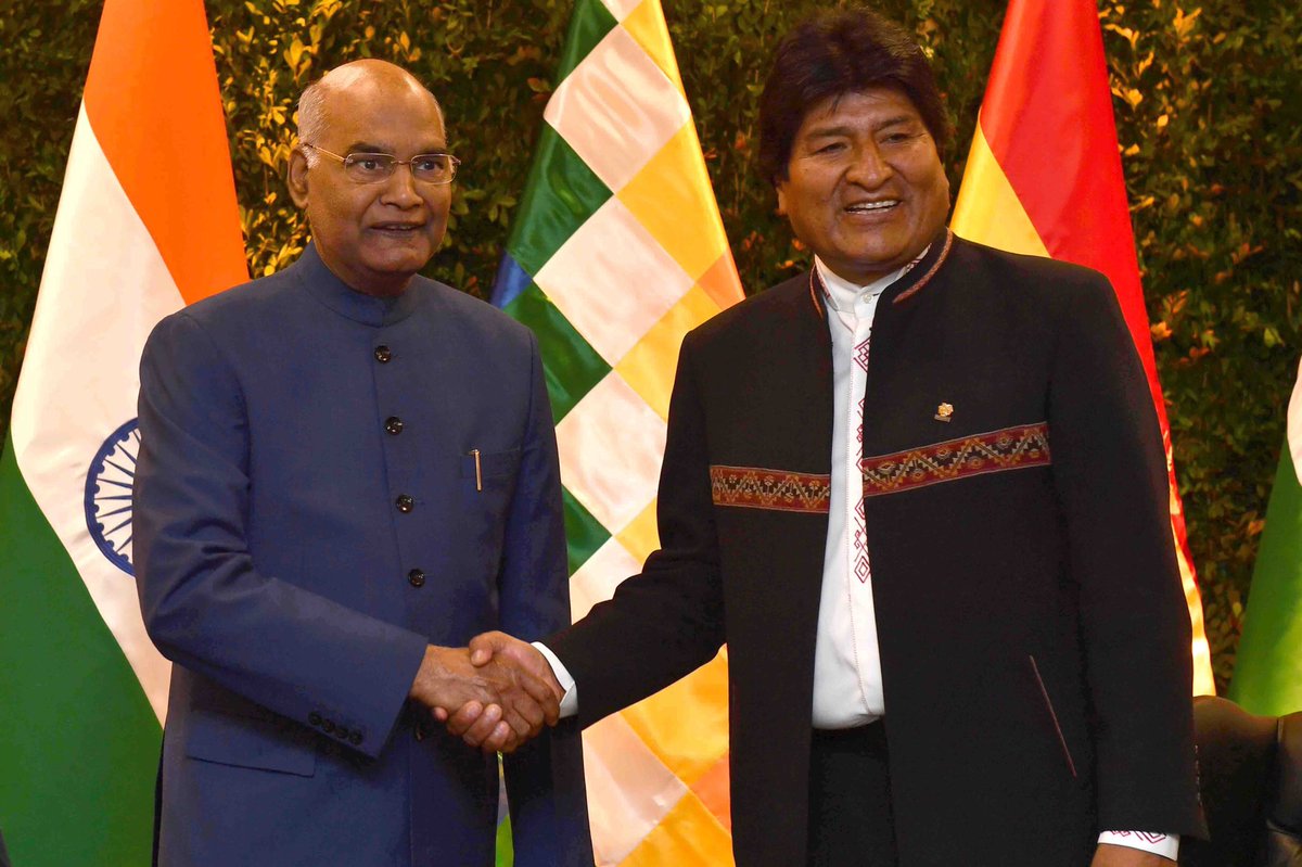 India and Bolivia signs 8 MOUs in diverse sectors including culture, space and medicine