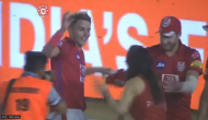 Watch: Sam Curran shows Bhangra moves with Preity Zinta after taking hat-trick against Delhi