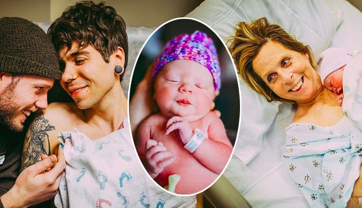Medical Miracle! 61-year-old woman gives birth to her granddaughter of her gay son through IVF