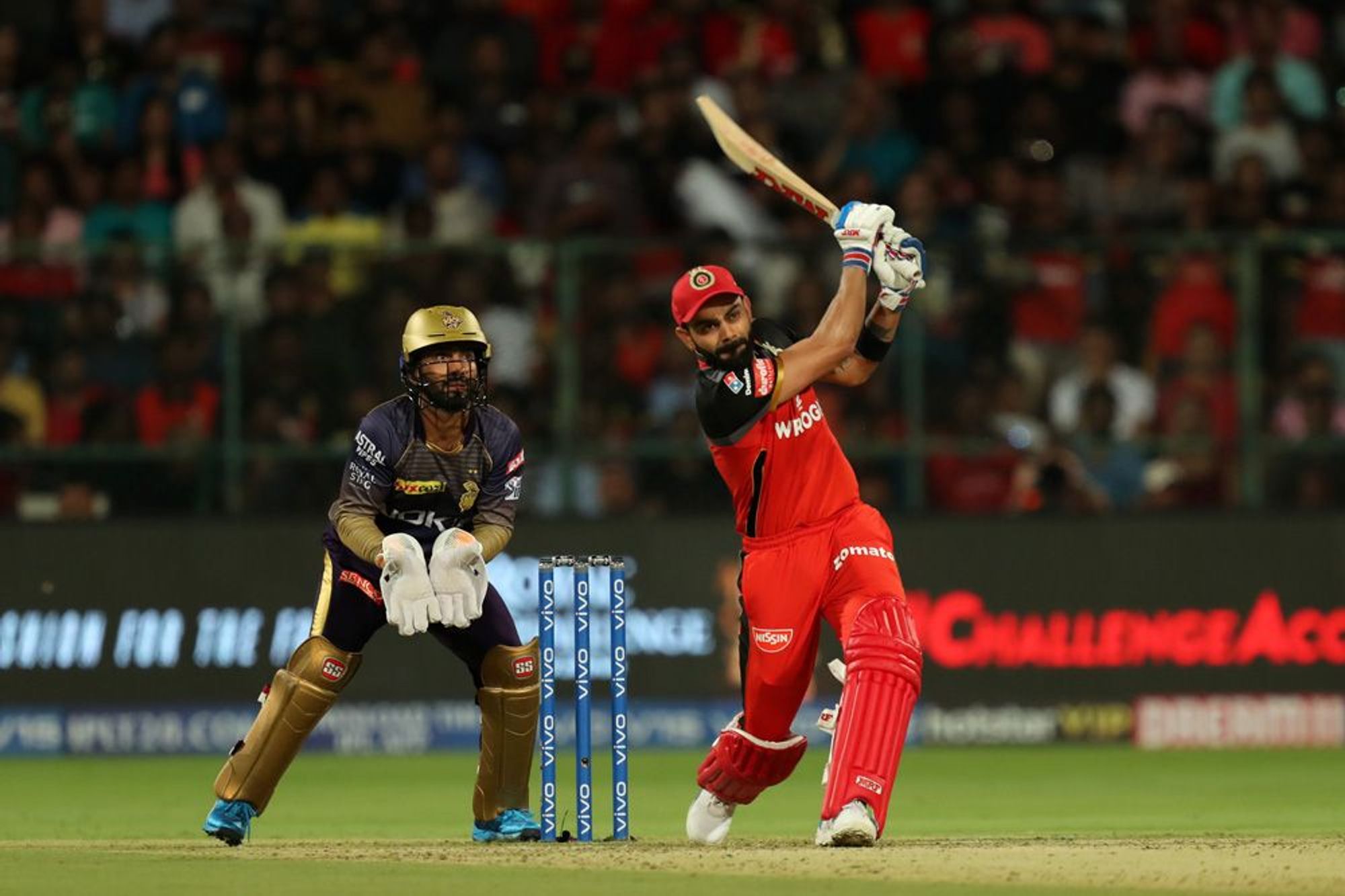 Virat Kohli and AB de Villiers light up the show for RCB fans as they put up 205-3 in 20 overs