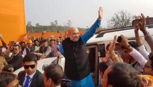 Amit Shah takes out roadshow in Gandhinagar on BJP's 39th Foundation Day 