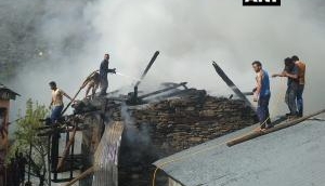 Himachal Pradesh: Fire breaks out in a house in Bhutti village of Kullu district