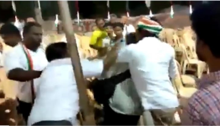 Congress workers manhandle and thrash photojournalists