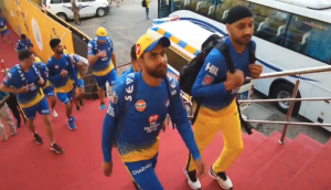 Watch: MS Dhoni, CSK team-mates tease Ravindra Jadeja for his Jonny Bairstow look
