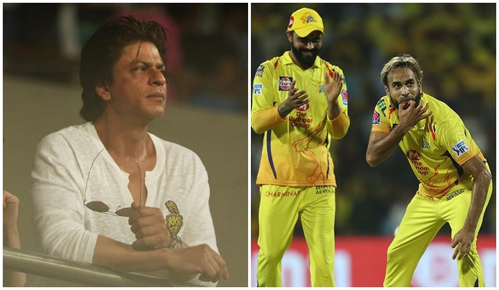 Video: Imran Tahir teases Shah Rukh Khan after taking Dinesh Karthik's wicket in IPL